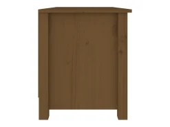 Banco zapatero marrón miel 70x38x45,5 cm Pino macizo