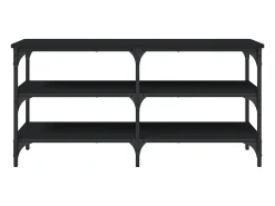 Banco zapatero negro 100x38,5x49 cm madera de ingeniería