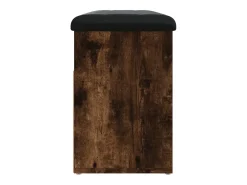 Banco zapatero roble ahumado 82x32x45,5 cm madera de ingeniería