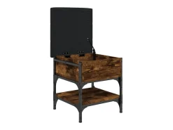 Banco zapatero roble ahumado 42x42x45 cm madera de ingeniería