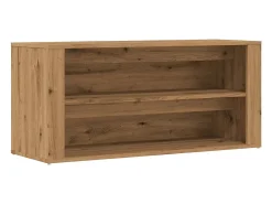 Banco zapatero roble craft 100x35x45cm madera de ingeniería