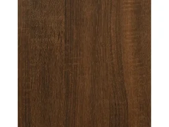 Banco zapatero roble marrón 82x32x45,5 cm madera de ingeniería