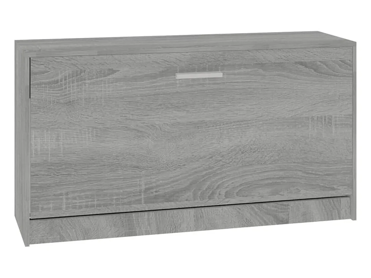 Banco zapatero Sonoma gris 80x24x45 cm Madera de ingeniería