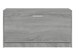 Banco zapatero Sonoma gris 80x24x45 cm Madera de ingeniería