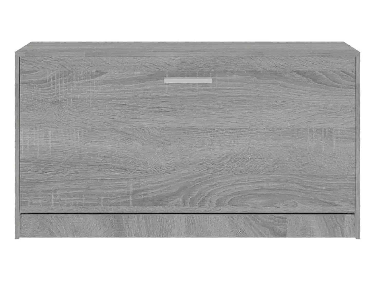 Banco zapatero Sonoma gris 80x24x45 cm Madera de ingeniería