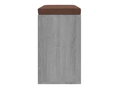Banco zapatero Sonoma gris 103x30x48 cm Madera de ingeniería