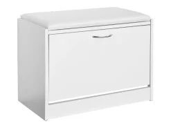Banco Zapatero, Taburete, Puff Caja, Banco, Estantería para Zapatos, Chifonier Blanco FSR16-W SoBuy ES