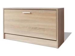Banco zapatero 80x24x45 cm Roble