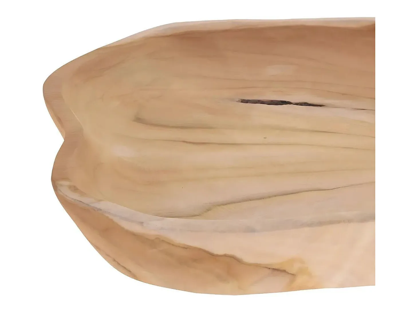Bandeja de madera teca natural