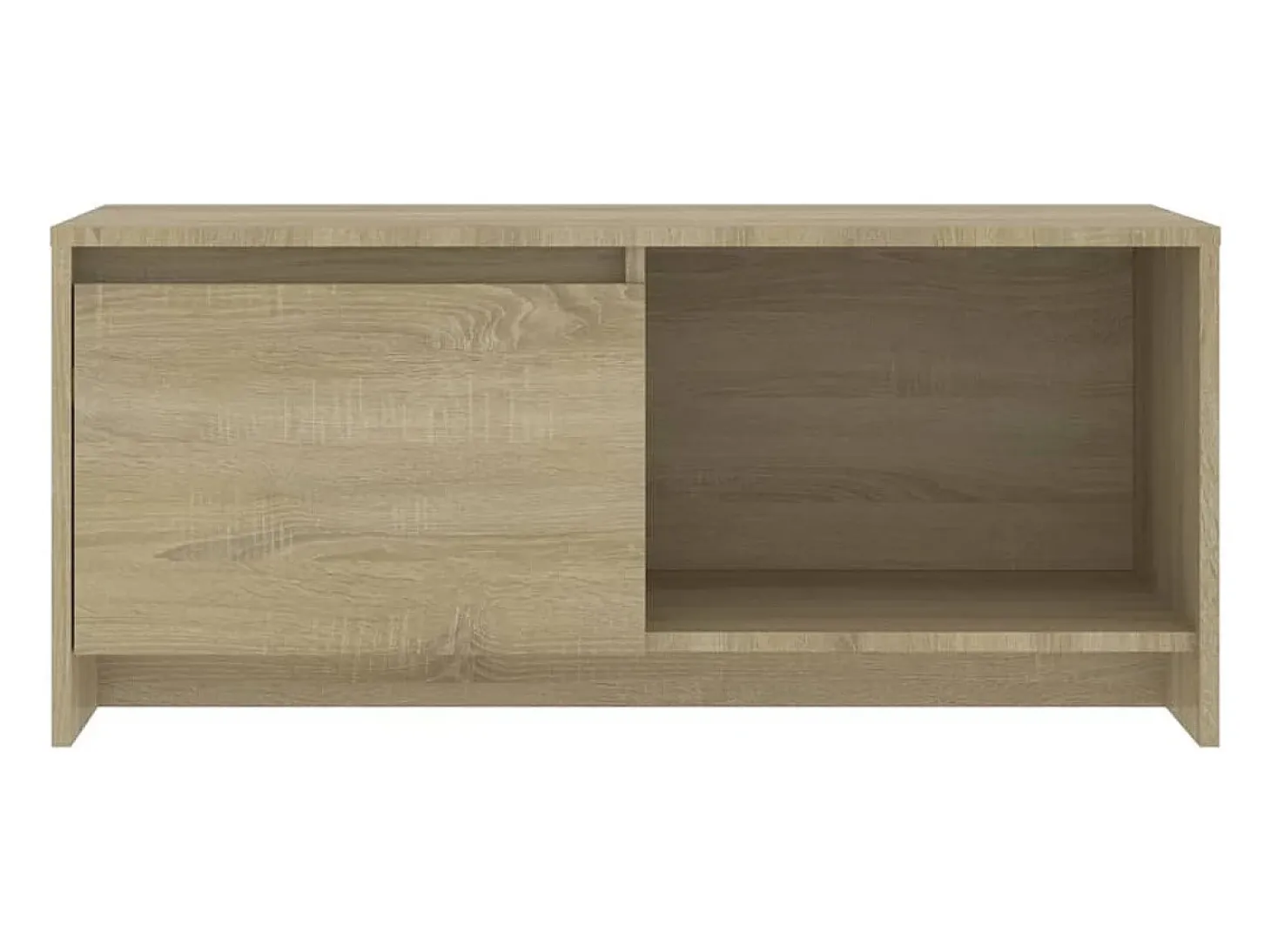 Bay Village Mueble para TV madera contrachapada roble Sonoma 90x35x40 cm