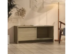 Bay Village Mueble para TV madera contrachapada roble Sonoma 90x35x40 cm