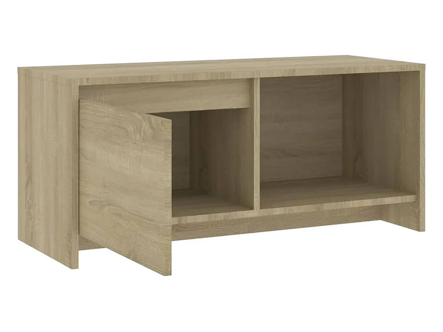 Bay Village Mueble para TV madera contrachapada roble Sonoma 90x35x40 cm