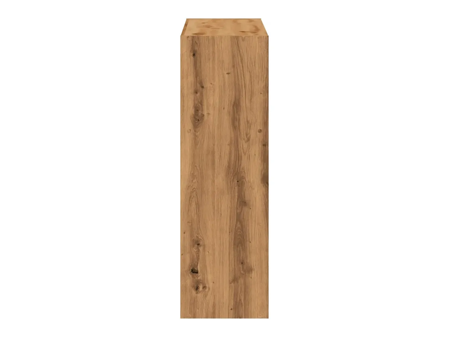 Biblioteca de madera de ingeniería roble artesano 102x32x102 cm ES551193
