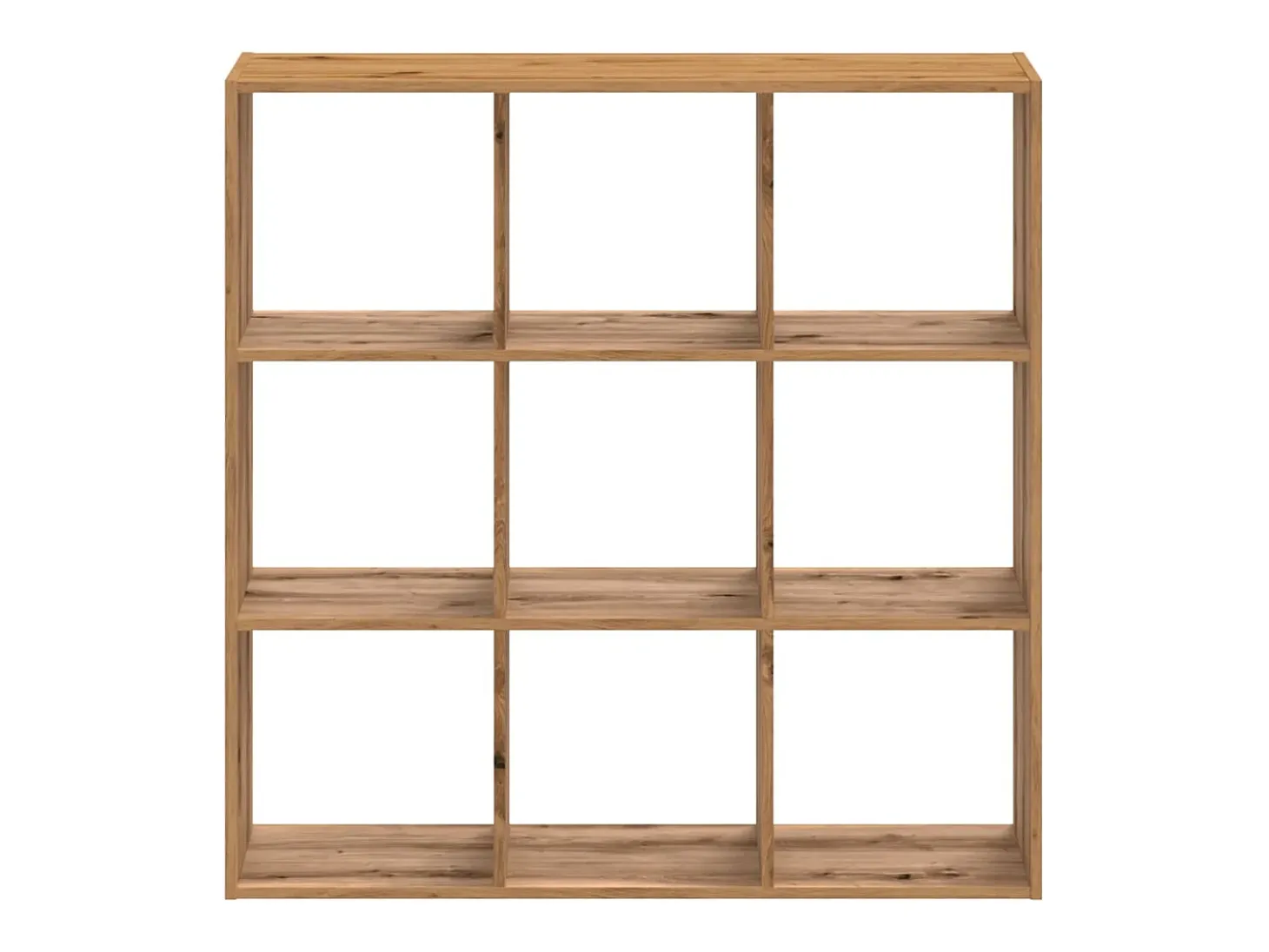 Biblioteca de madera de ingeniería roble artesano 102x32x102 cm ES551193