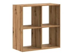Biblioteca de madera ingeniería roble artisian 68,5x32x68,5 cm ES919324