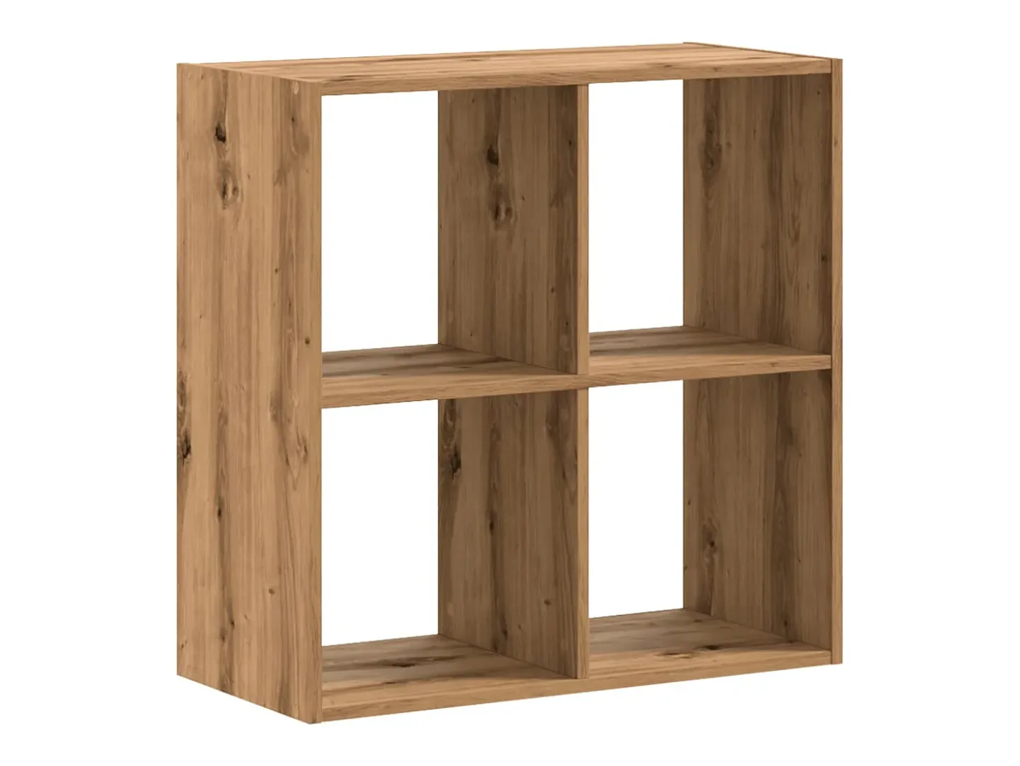 Biblioteca de madera ingeniería roble artisian 68,5x32x68,5 cm ES919324