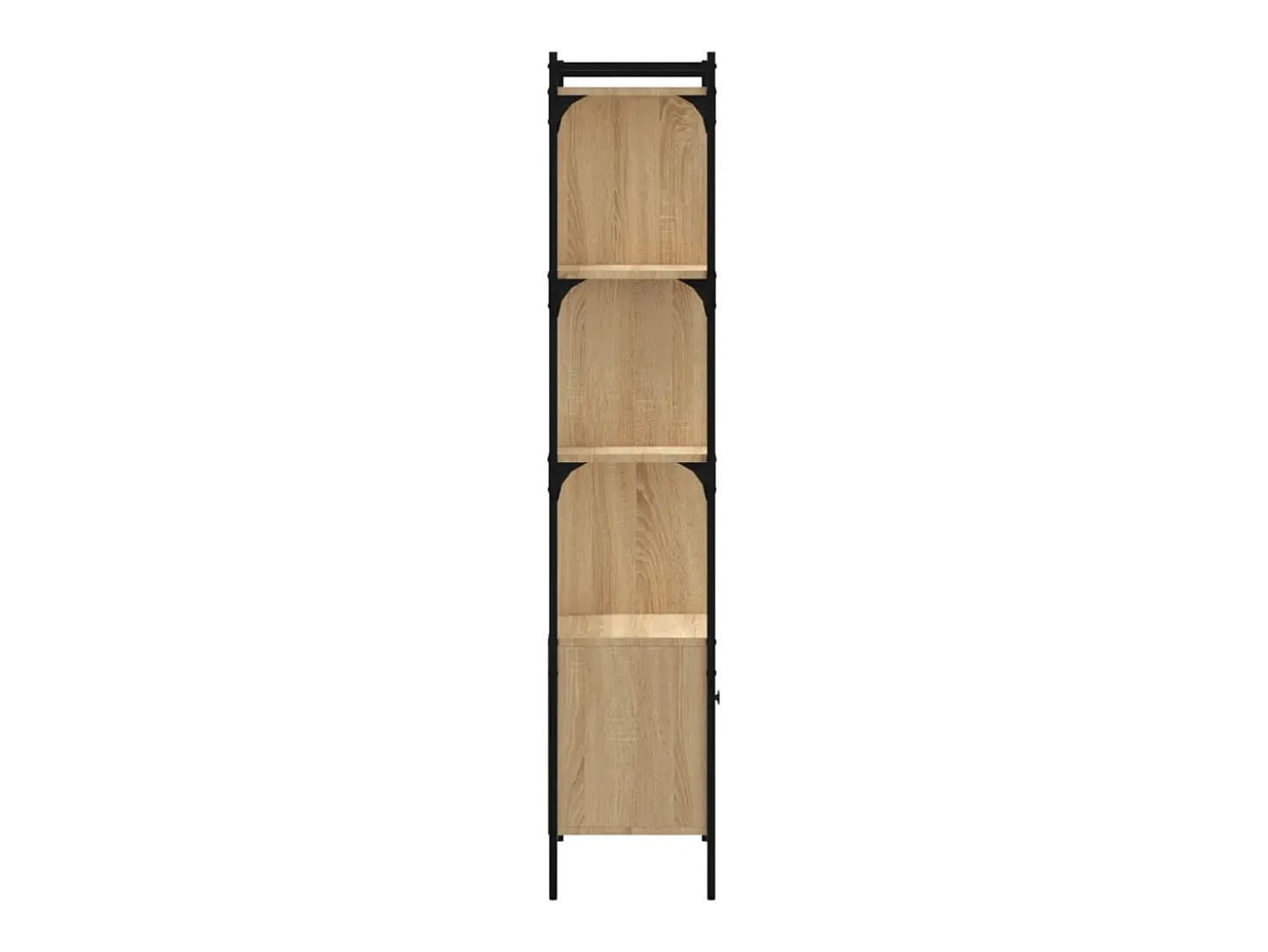 Biblioteca Estantería con puerta madera roble Sonoma 44,5x30x154,5 cm ES68457