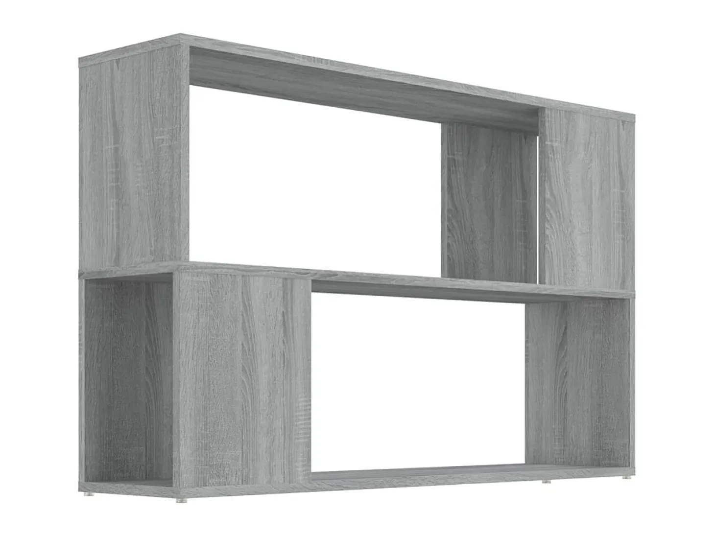 Biblioteca Estantería de madera contrachapada gris Sonoma 100x24x63 cm ES98503
