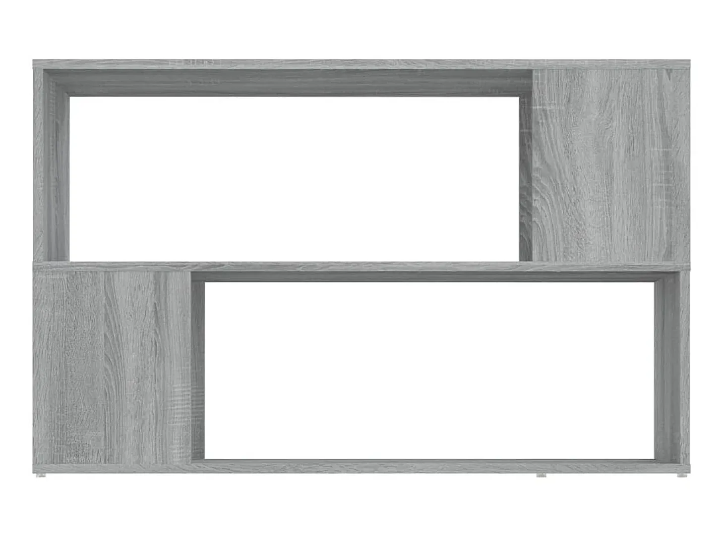Biblioteca Estantería de madera contrachapada gris Sonoma 100x24x63 cm ES98503
