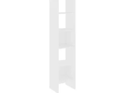 Biblioteca Estantería librería madera contrachapada blanco 40x35x180 cm ES96638