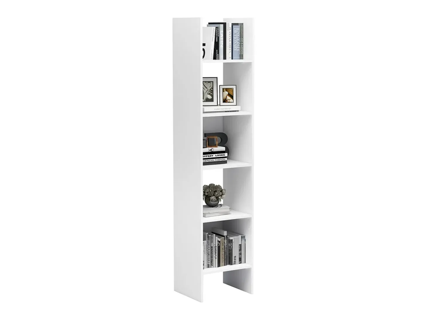 Biblioteca Estantería librería madera contrachapada blanco 40x35x180 cm ES96638
