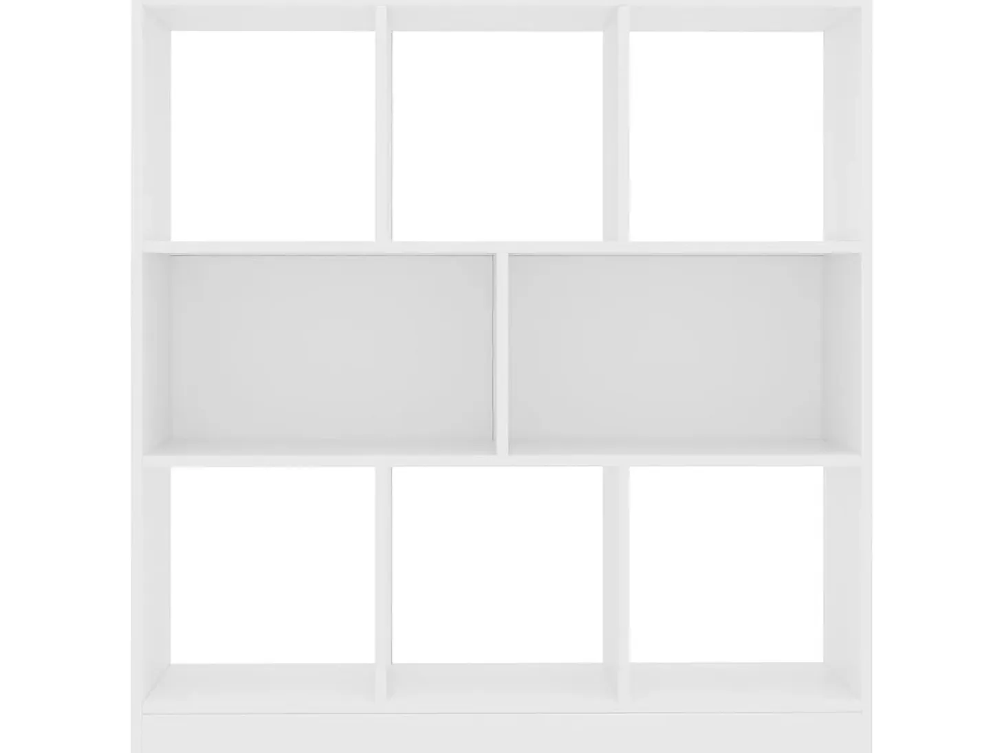 Biblioteca Estantería librería madera contrachapada blanco 97,5x29,5x100cm ES25773