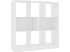 Biblioteca Estantería librería madera contrachapada blanco 97,5x29,5x100cm ES25773