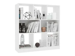 Biblioteca Estantería librería madera contrachapada blanco 97,5x29,5x100cm ES25773