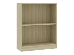 Biblioteca Estantería madera de ingeniería roble Sonoma 60x24x76 cm ES50397