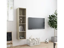 Biblioteca Estantería/mueble de TV roble Sonoma 143x30x36 cm ES30155