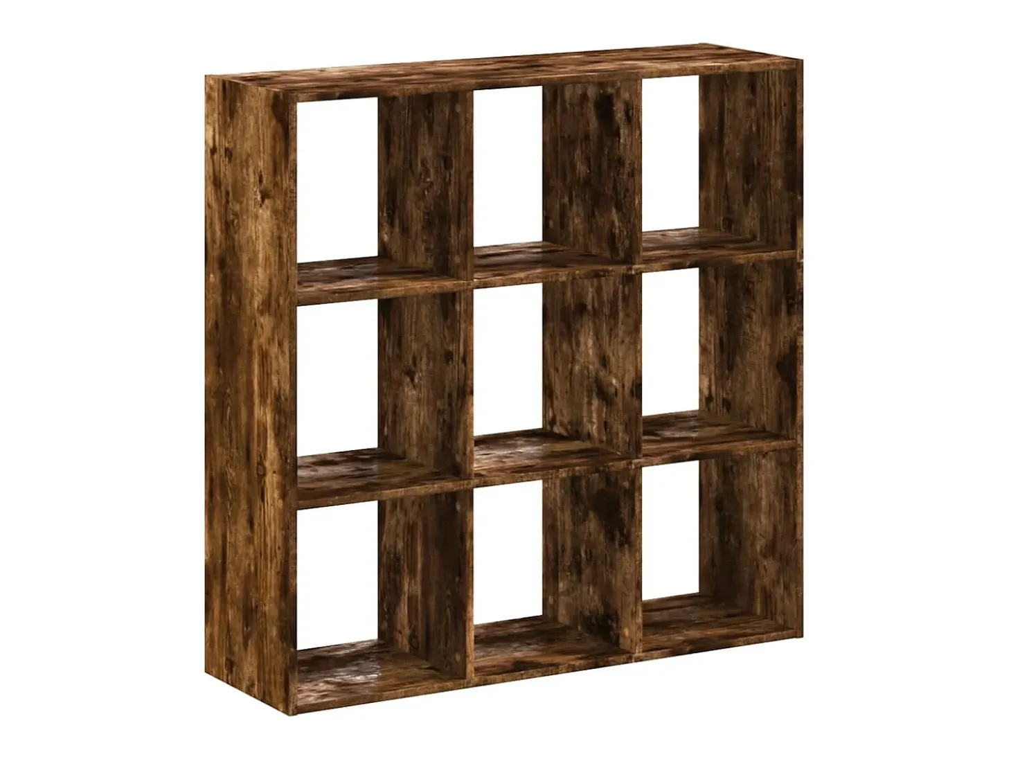 Biblioteca madera de ingeniería roble ahumado 102x32x102 cm ES241175