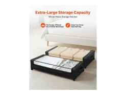 Bolsas de Almacenamiento SucceBuy para debajo de la Cama con Ruedas, Organizador de Zapatos para debajo de la Cama 2 Piezas de 77 x 47 x 17,3 cm