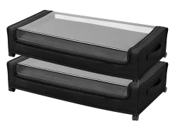 Bolsas de Almacenamiento SucceBuy para debajo de la Cama con Ruedas, Organizador de Zapatos para debajo de la Cama 2 Piezas de 77 x 47 x 17,3 cm