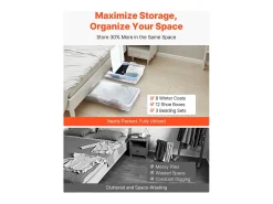 Bolsas de Almacenamiento SucceBuy para debajo de la Cama con Ruedas, Organizador de Zapatos para debajo de la Cama de 101x51x15 cm, Caja de Almacenamiento con Tapa