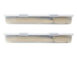 Bolsas de Almacenamiento SucceBuy para debajo de la Cama con Ruedas, Organizador de Zapatos para debajo de la Cama de 101x51x15 cm, Caja de Almacenamiento con Tapa