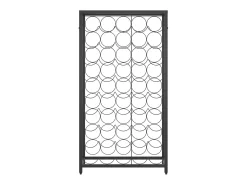 Botellero para 45 botellas hierro forjado negro 54x18x100 cm ES645414