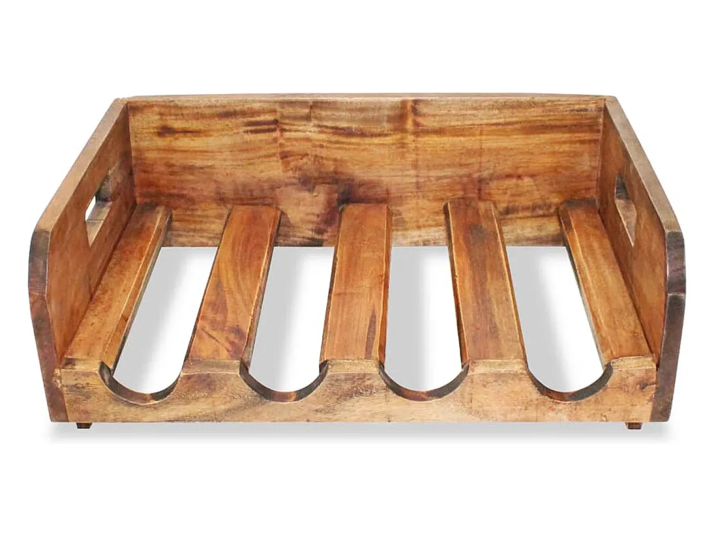 Botelleros para 16 botellas 4 uds madera maciza reciclada ES182196