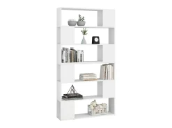 Branchville Estantería divisor de espacios blanco 100x24x188 cm