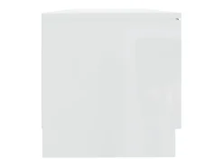 Bryvra Mueble TV 2 pzs madera contrachapada blanco brillo 80x35x36,5cm