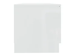 Bryvra Mueble TV 2 pzs madera contrachapada blanco brillo 80x35x36,5cm