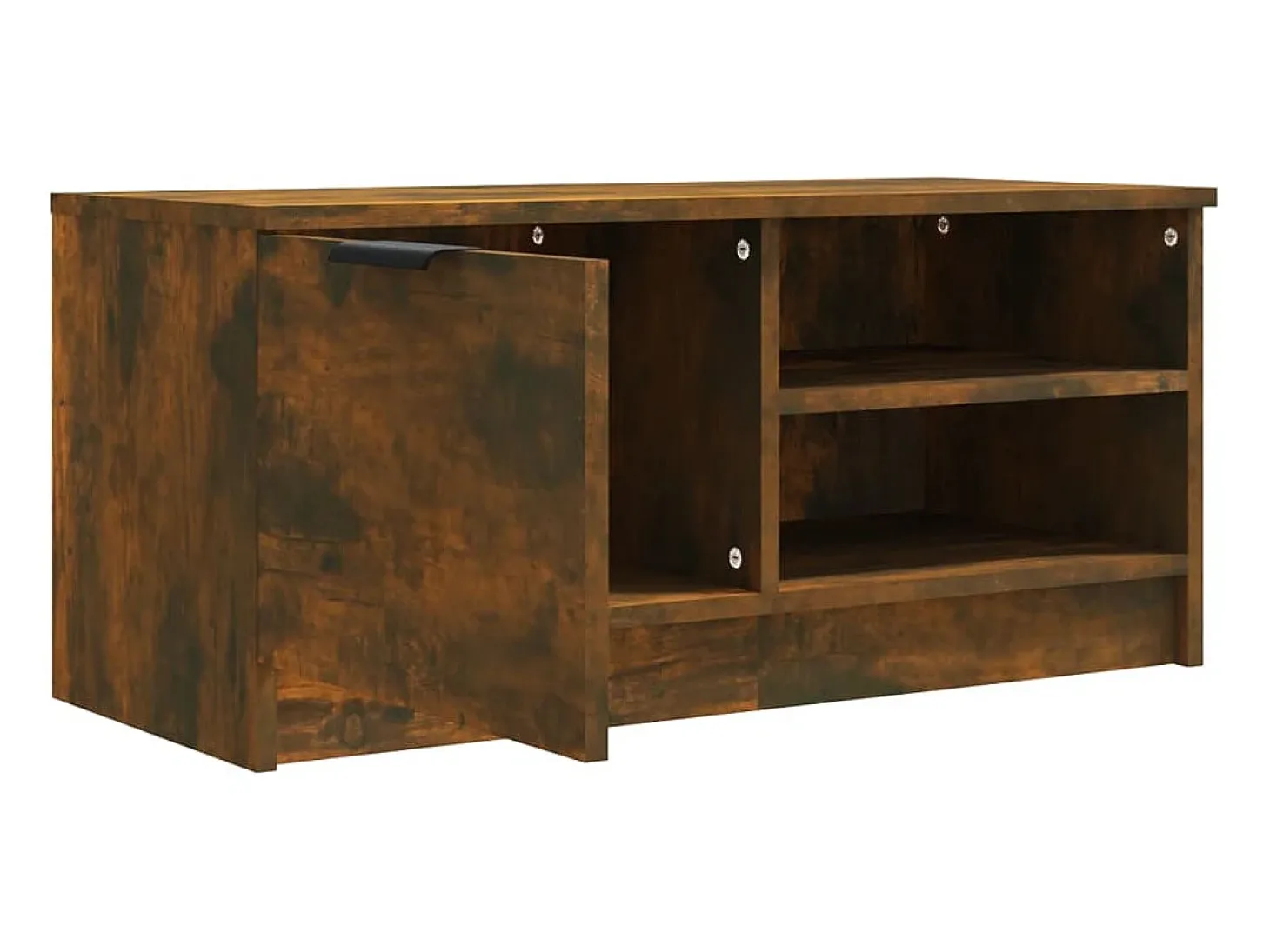 Bryvra Muebles para TV 2 uds contrachapado roble ahumado 80x35x36,5 cm