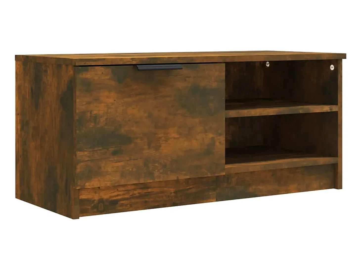 Bryvra Muebles para TV 2 uds contrachapado roble ahumado 80x35x36,5 cm