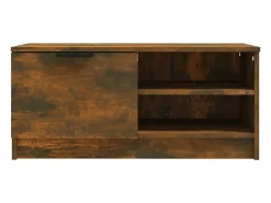 Bryvra Muebles para TV 2 uds contrachapado roble ahumado 80x35x36,5 cm