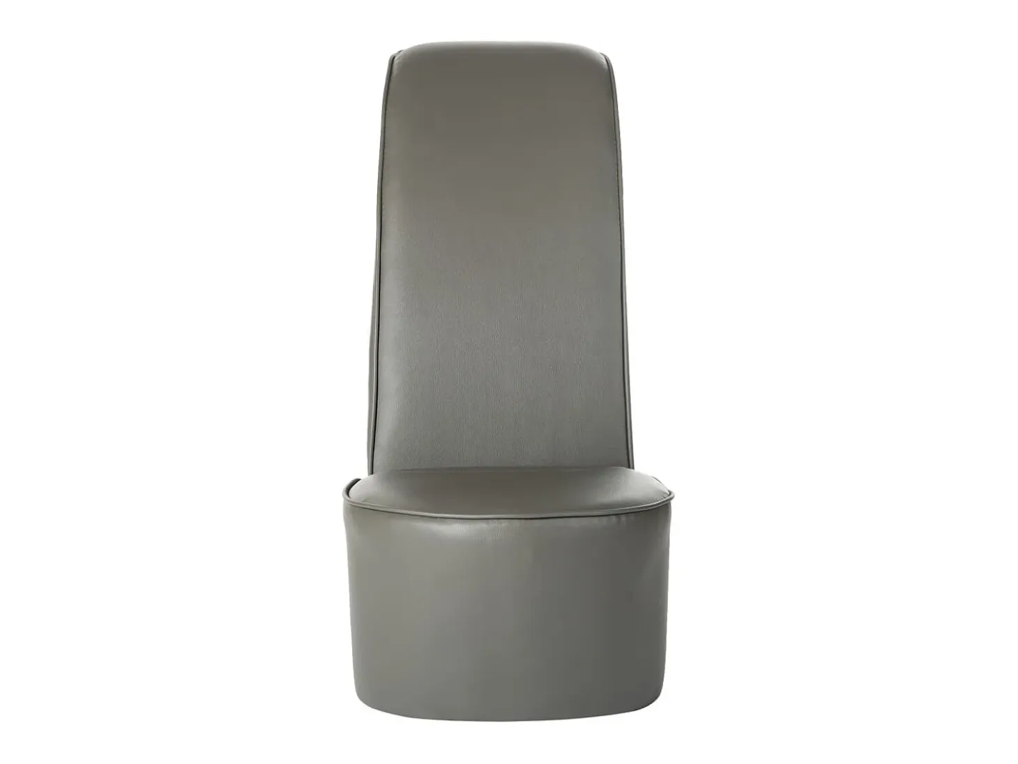 Butaca con forma de zapato de tacón cuero sintético gris