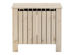 Caja de almacenaje con tapa RANA madera maciza pino 60x49x54 cm ES539861