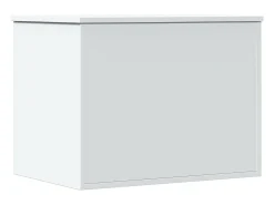 Caja de almacenaje madera de ingeniería blanca 60x42x46 cm ES130471