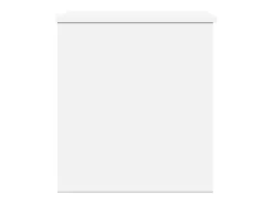 Caja de almacenaje madera de ingeniería blanca 60x42x46 cm ES130471