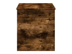 Caja de almacenaje madera ingeniería roble ahumado 100x42x46 cm ES242426