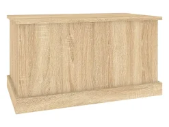 Caja de almacenaje roble Sonoma 70x40x38 cm madera de ingeniería