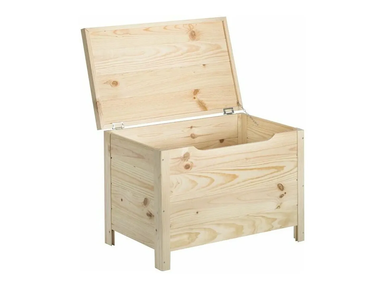 Caja de almacenamiento de pino 85L